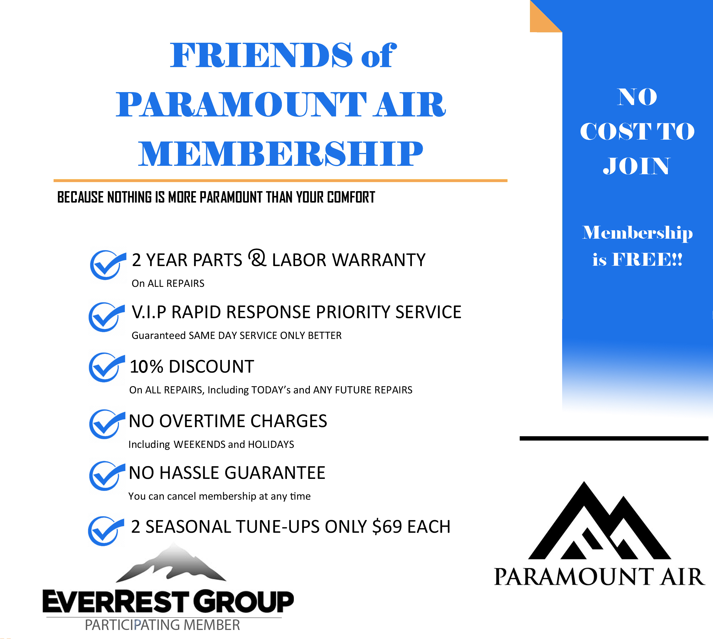 Friends of Paramount Air Membership